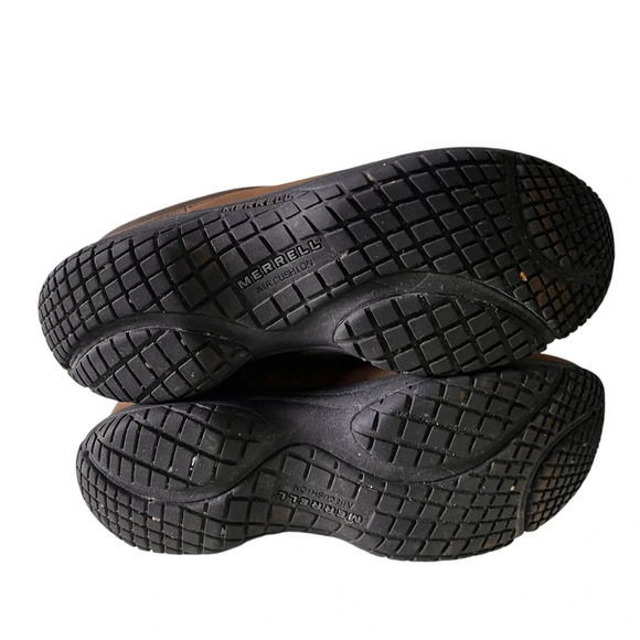 Merrell Womens Shoes Sz 8.5 Encore Groove Mules Slip On Clogs Dark Brown Cushion - Picture 9 of 12